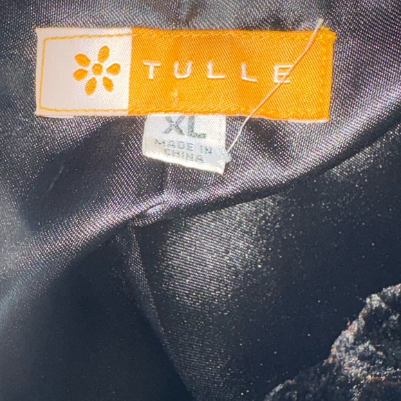 Anthropologie Tulle Black & Brown Faux Fur Collared Crop Jacket Coat - XL - Picture 9 of 12